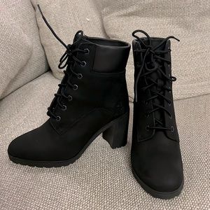 Black Timberland Allington Lace-Up Boots